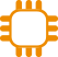 orange portable electronics icon